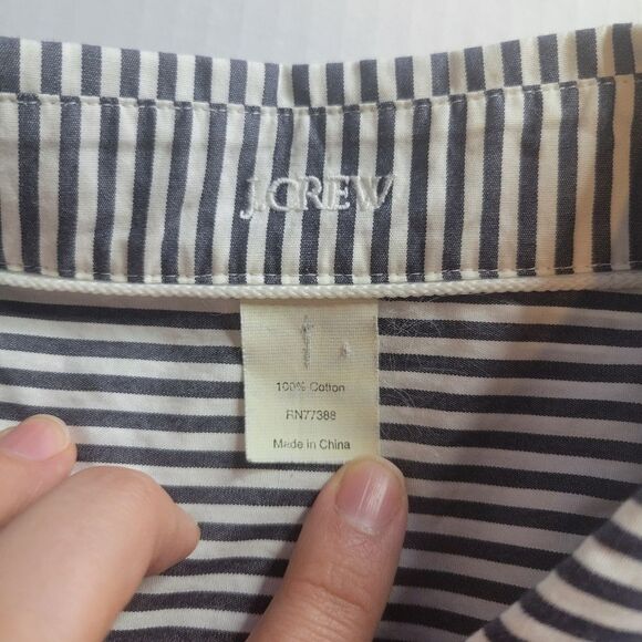 J Crew Women Striped Button Down Shirt Size Small - Picture 5 of 6